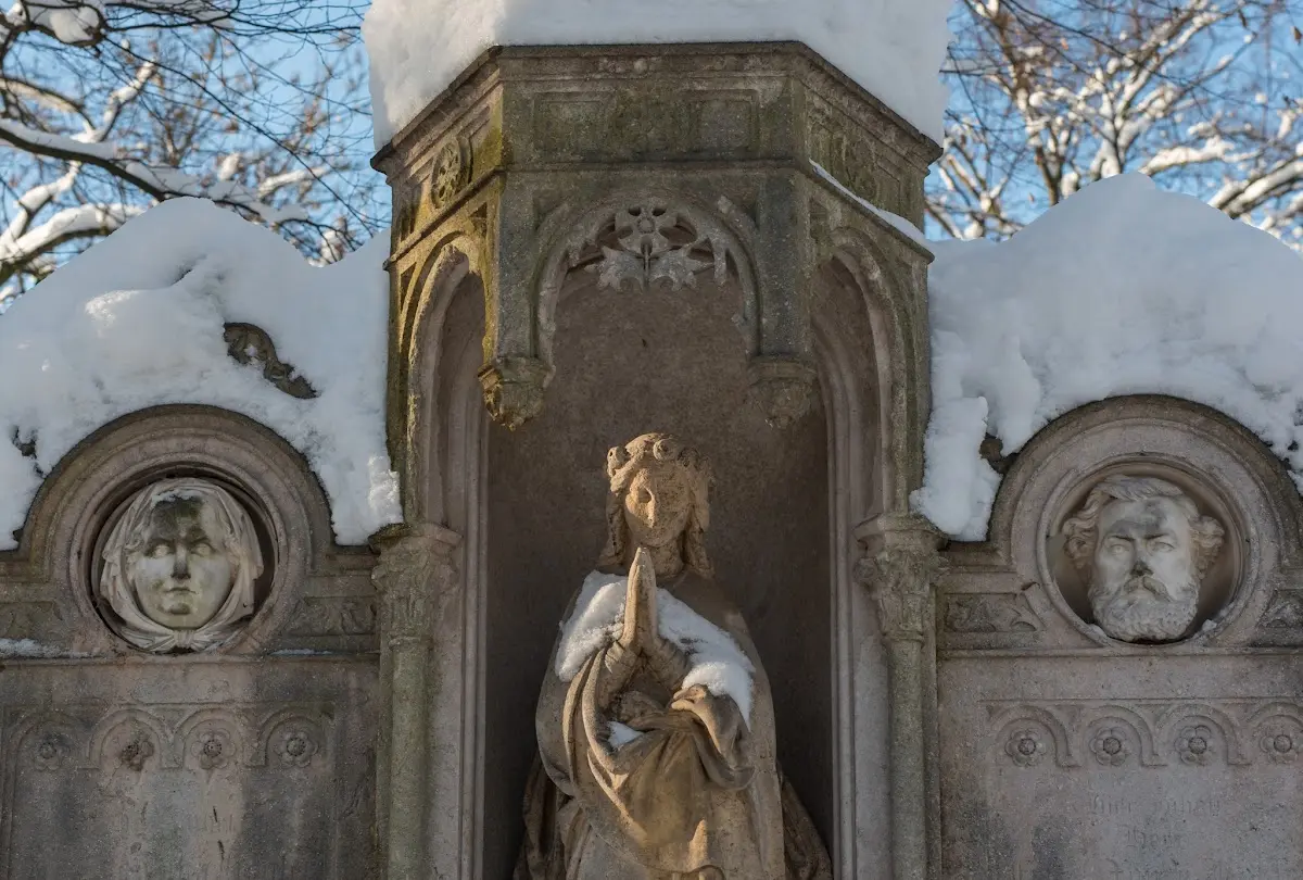 Schnee in München - Isar und Südfriedhof – Foto 5