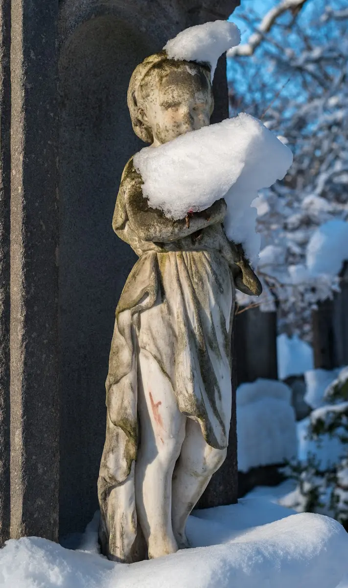 Schnee in München - Isar und Südfriedhof – Foto 12