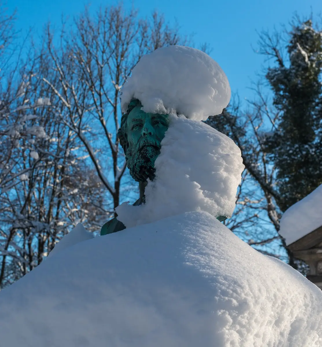 Schnee in München - Isar und Südfriedhof – Foto 13