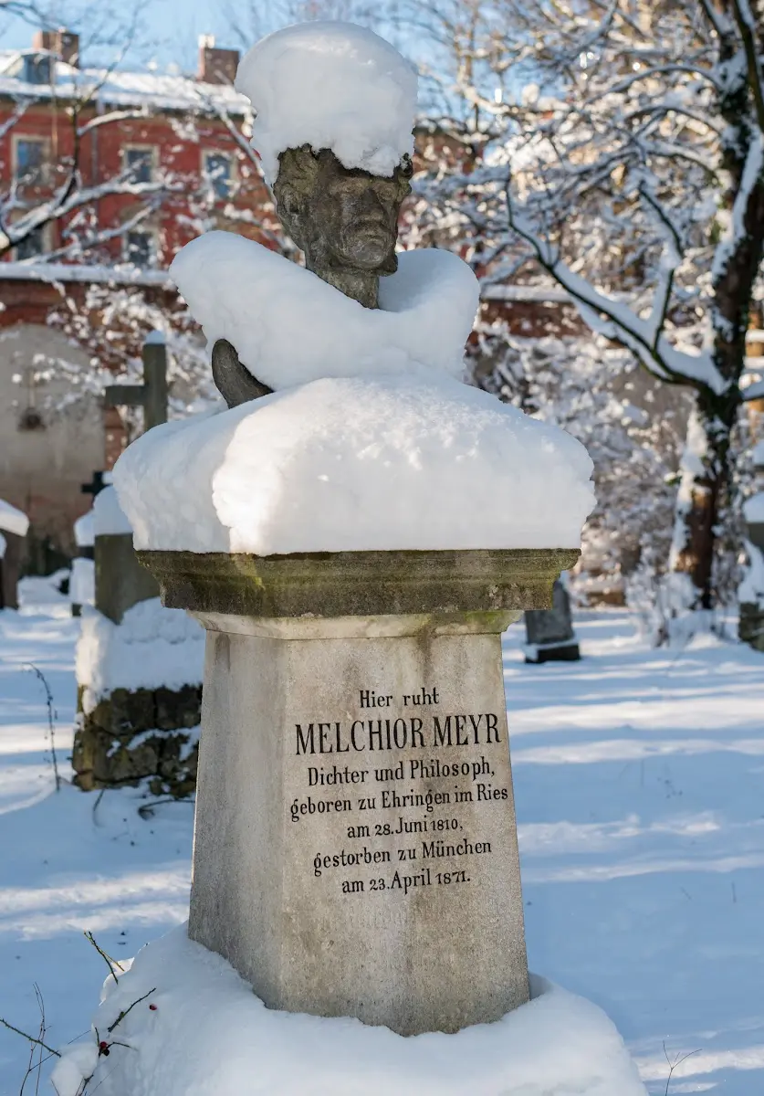 Schnee in München - Isar und Südfriedhof – Foto 17