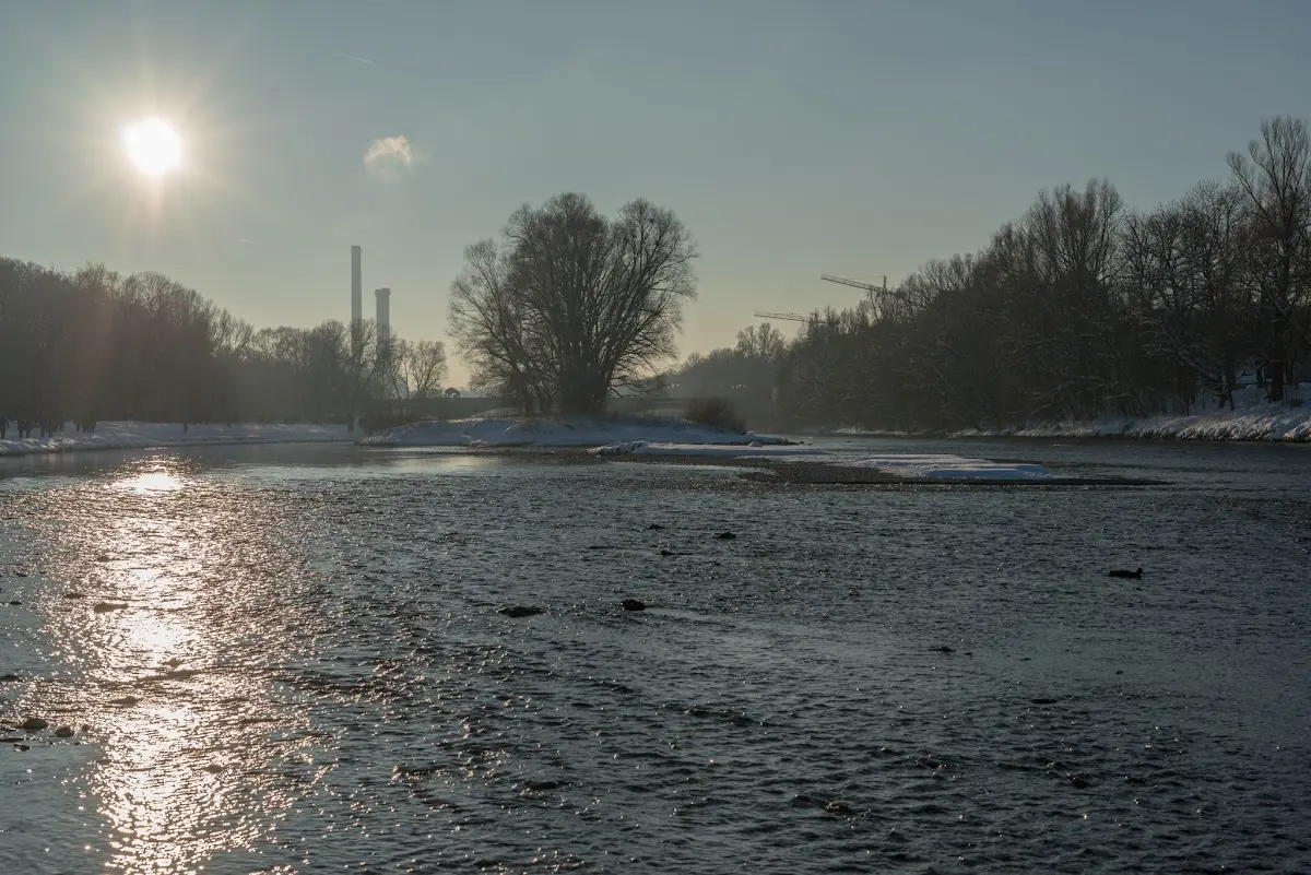Schnee in München - Isar und Südfriedhof – Foto 23