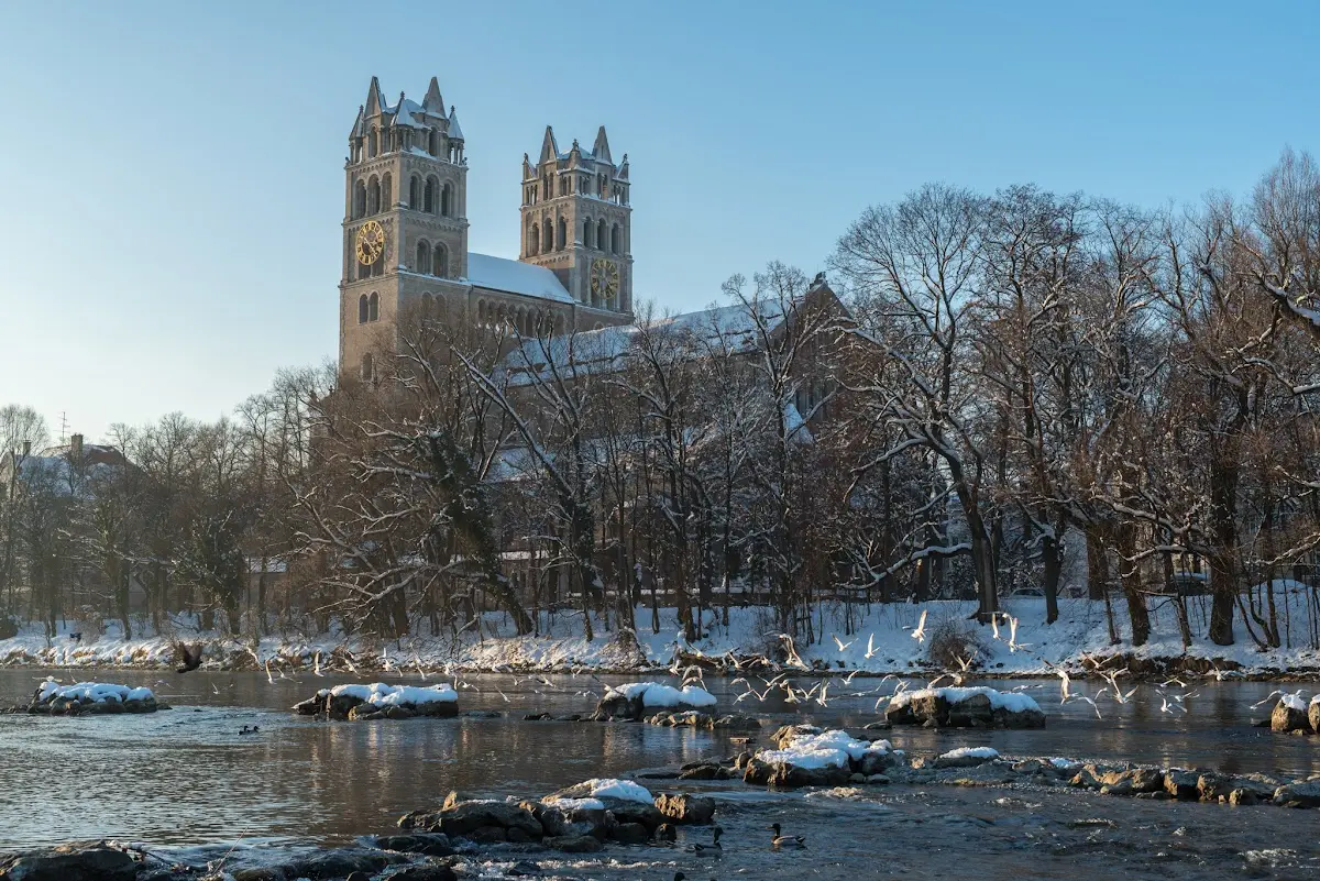 Schnee in München - Isar und Südfriedhof – Foto 25